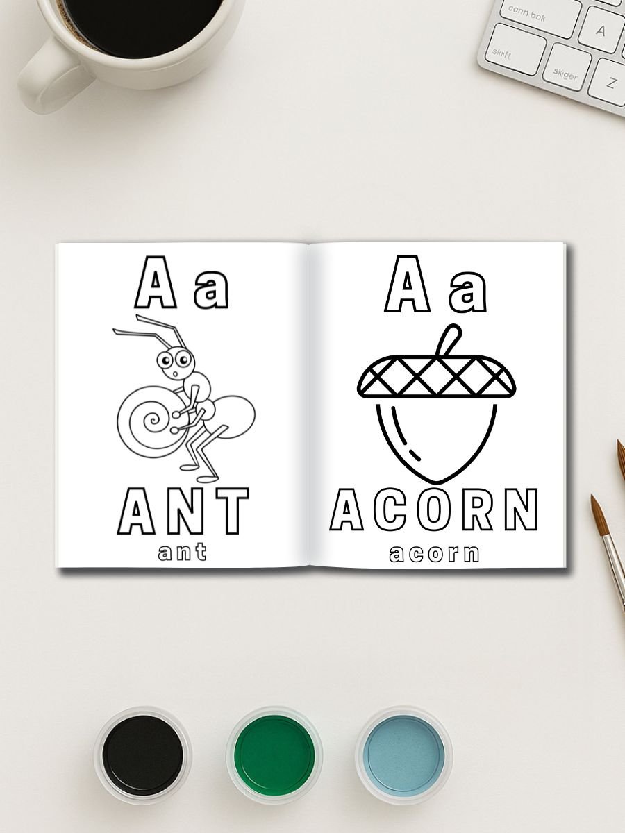 Preschool Alphabet Coloring 78 Pages - Image 2