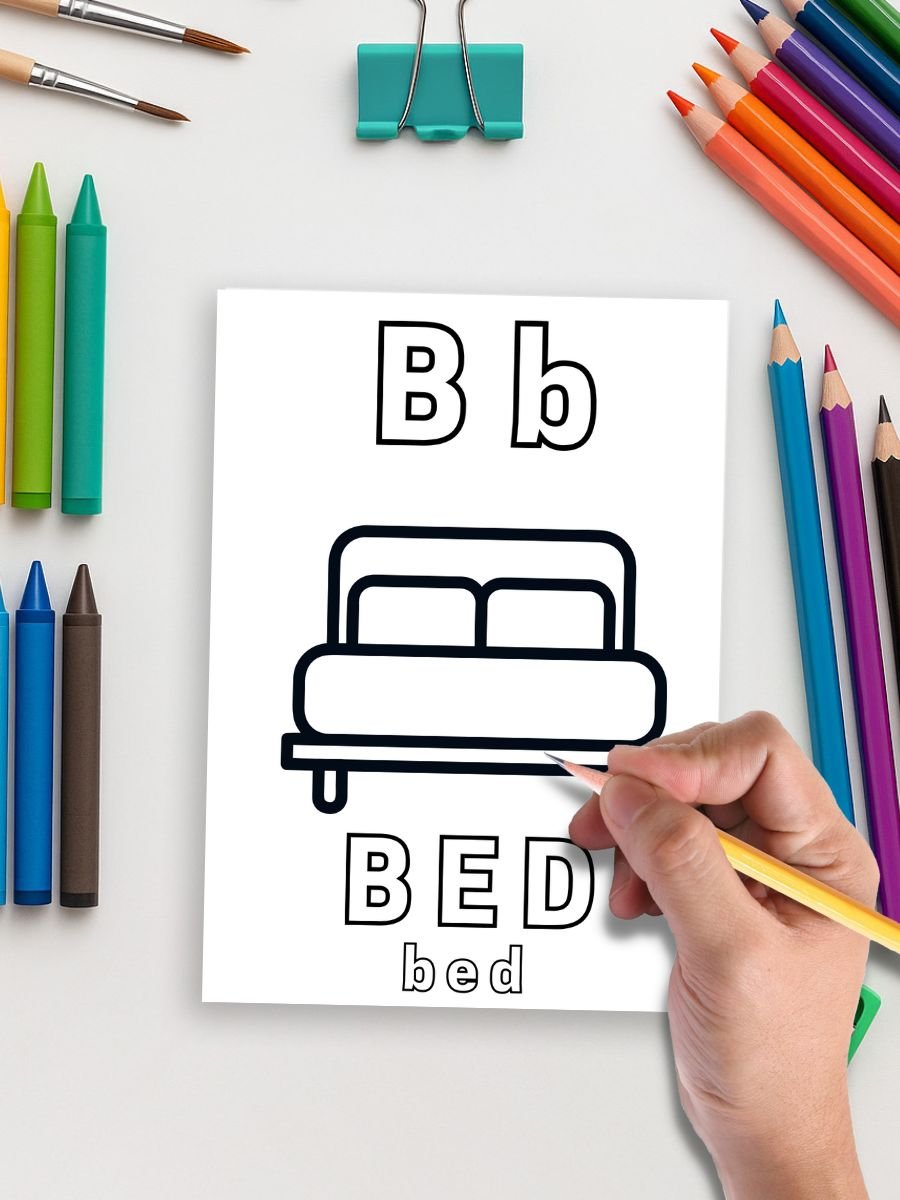 Preschool Alphabet Coloring 78 Pages - Image 4