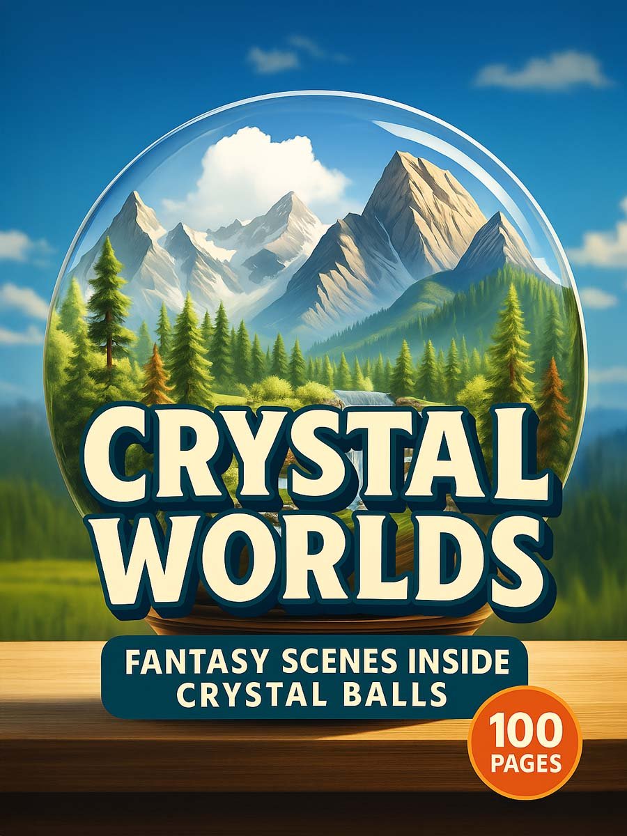 Crystal Worlds – 100 Fantasy Scenes Inside Crystal Balls - Smart Kid ...
