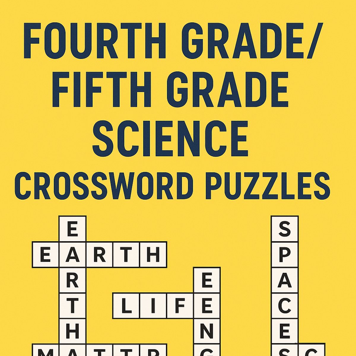 Fourth & Fifth Grade Science Crossword Puzzles | Fun STEM Vocabulary Worksheets for Kids | Printable Classroom & Homeschool Activities